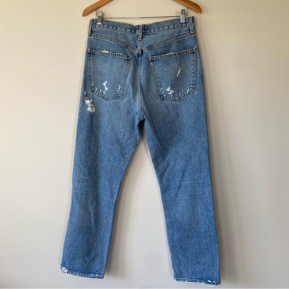 AGOLDE - 90's Mid Rise Loose Fit in Fall Out Distressed Jeans Size 29 - Picture 13 of 16